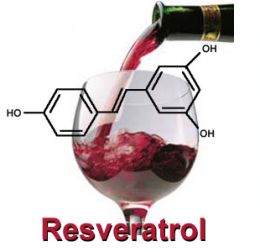 resveratrol propiedad de la vid, abundante en el vino tinto
